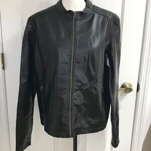Vintage Faded Glory Black Riding Jacket XL